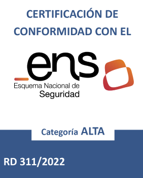 Visualización de funcionalidad de Seguridad